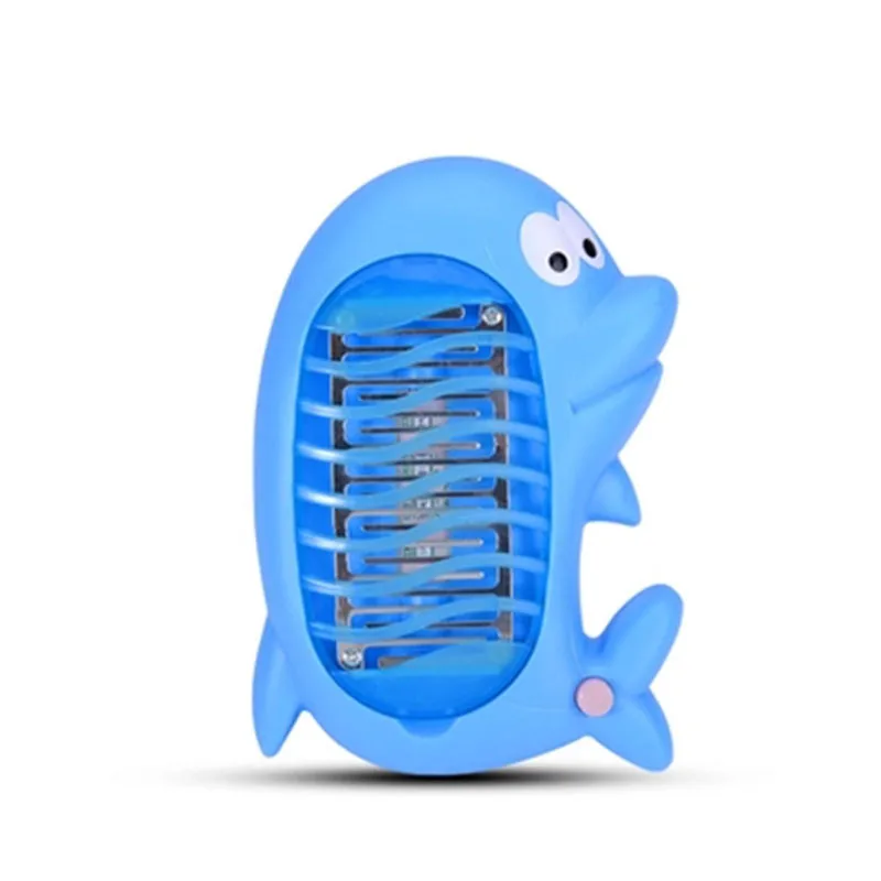 Chiclits Dolphin Shape Mosquito Killer Light LED Socket Electric Household Pest Repellent Lamp 220V EU Plug Bug Zapper For Baby (5)