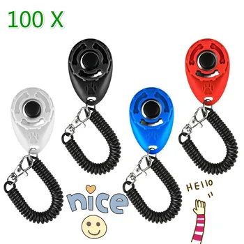 100pcs Pet Trainer Pet Dog Training Dog Clicker Adjustable Sound Key Chain And Wrist Strap Dog Train Click
100pcs Pet Trainer Pet Dog Training Dog Clicker Adjustable Sound Key Chain And Wrist Strap Dog Train Click
