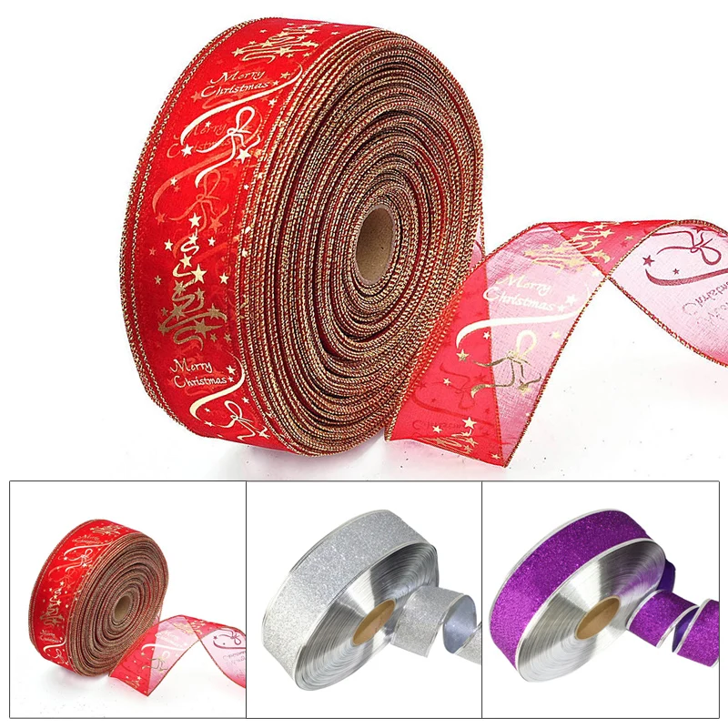 200*5cm Christmas Tree Ornament Red/Silver Ribbons Party Supply Xmas Bow Ribbon High-Grade Christmas Decoration For Home
200*5cm Christmas Tree Ornament Red/Silver Ribbons Party Supply Xmas Bow Ribbon High-Grade Christmas Decoration For Home