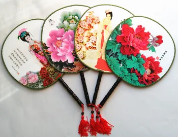 Big People Round Silk Fan Dance Show Decor 3d Print Handle Fabric Fan Chinese Hand Held Fans for Wedding Favors 10pcs/lot
Big People Round Silk Fan Dance Show Decor 3d Print Handle Fabric Fan Chinese Hand Held Fans for Wedding Favors 10pcs/lot