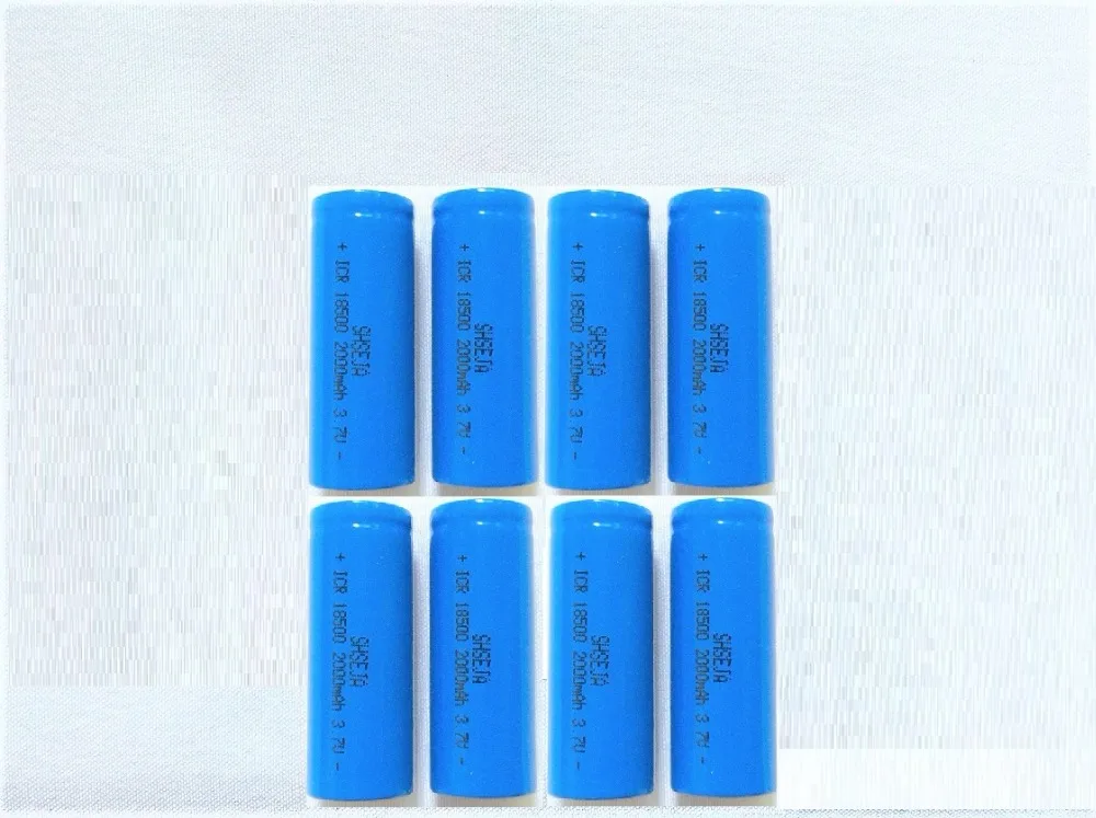 8Pcs/Lot 3.7V 2000Mah rechargeable Battery 18500 battery 3.7V For lashlight Wholesale Safe Li-Ion
8Pcs/Lot 3.7V 2000Mah rechargeable Battery 18500 battery 3.7V For lashlight Wholesale Safe Li-Ion