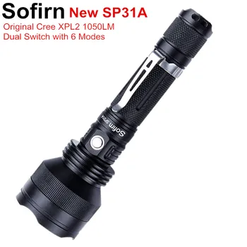 Sofirn SP31A Flashlight Powerful LED Flashlight 18650 Cree XPL2 1050lm Tactical Torch Light High Power Lamp 6 Modes Bike Light
Sofirn SP31A Flashlight Powerful LED Flashlight 18650 Cree XPL2 1050lm Tactical Torch Light High Power Lamp 6 Modes Bike Light