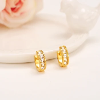 Bangrui Luxury Lovely Kid Baby Little Girls Jewellery Security Safety CZ Princess Round Gold Color Huggies earrings Jewelry
Bangrui Luxury Lovely Kid Baby Little Girls Jewellery Security Safety CZ Princess Round Gold Color Huggies earrings Jewelry