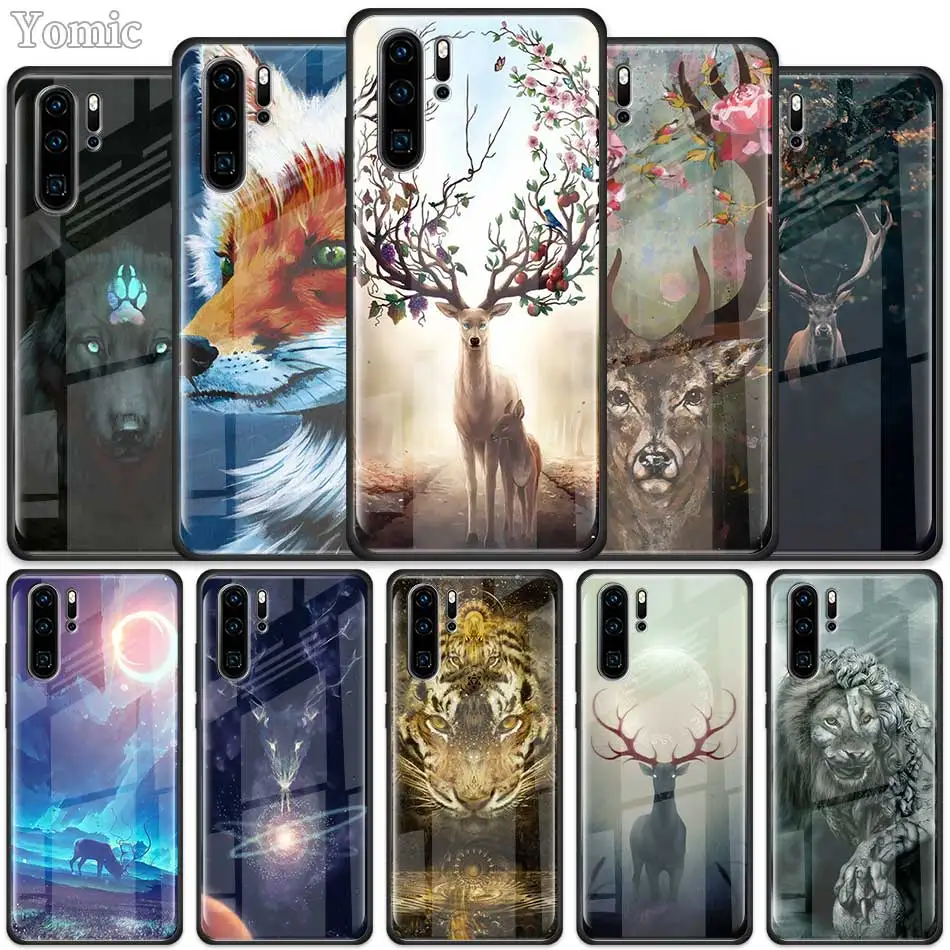 Animal deer lion Art Tempered Glass Case for Huawei P30 Pro P10 P20 P30 Lite Mate 10 20 Pro Honor 20 Pro 8X Cover Shell Coque
Animal deer lion Art Tempered Glass Case for Huawei P30 Pro P10 P20 P30 Lite Mate 10 20 Pro Honor 20 Pro 8X Cover Shell Coque