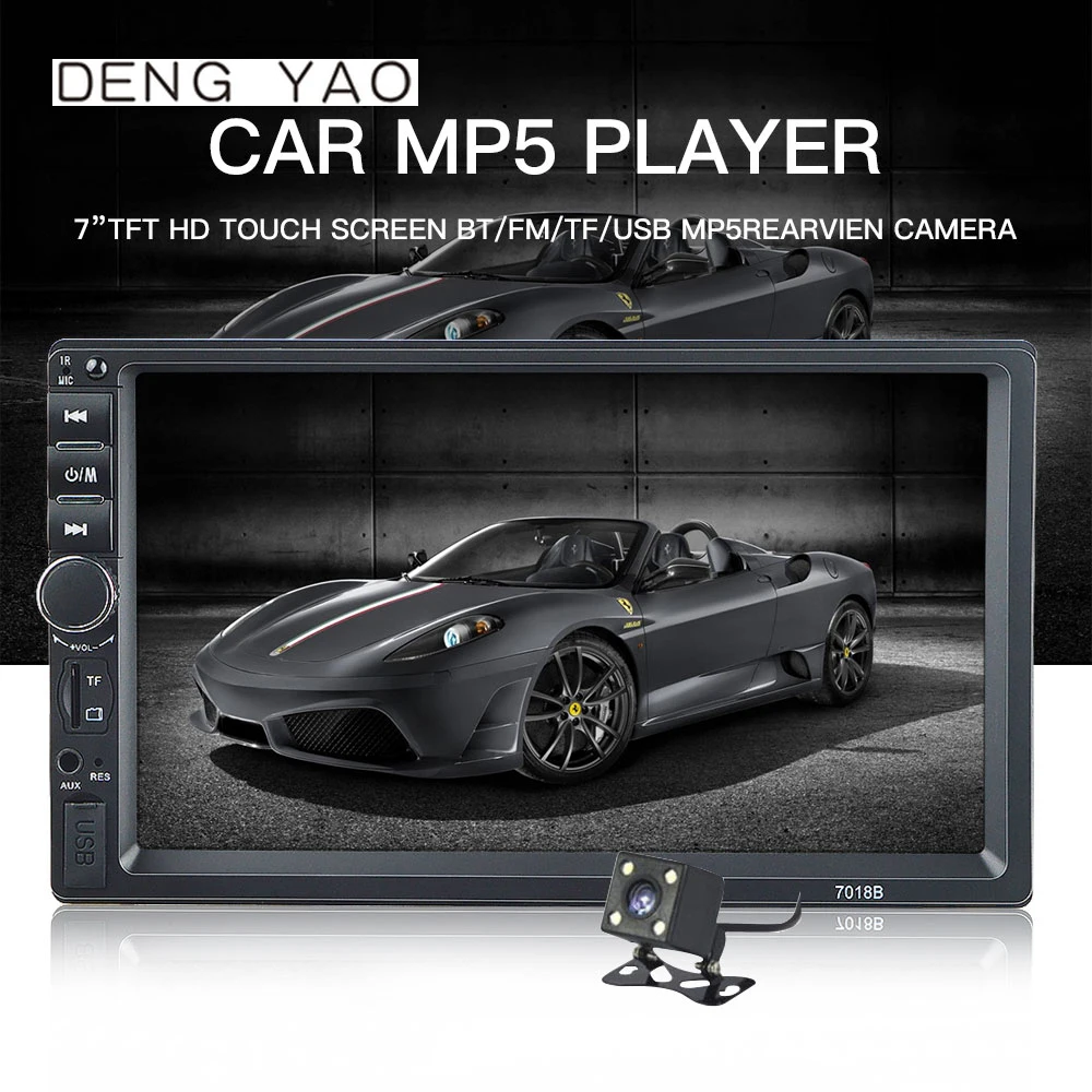 Deng yao 7 inch HD 800*480 Touch Screen 2 Din Car MP5 Player Radio Stereo MP3 MP4 Bluetooth USB/TF/AUX/FM Steering Wheel Control
Deng yao 7 inch HD 800*480 Touch Screen 2 Din Car MP5 Player Radio Stereo MP3 MP4 Bluetooth USB/TF/AUX/FM Steering Wheel Control