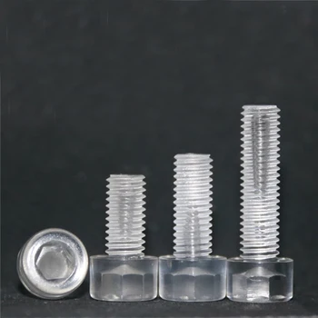 M3 M4 M5 M6 M8 M10 Polycarbonate Acrylic PC Allen socket cap head Screws Hex Transparent screw clear plastic bolts 8-50mm Length
M3 M4 M5 M6 M8 M10 Polycarbonate Acrylic PC Allen socket cap head Screws Hex Transparent screw clear plastic bolts 8-50mm Length