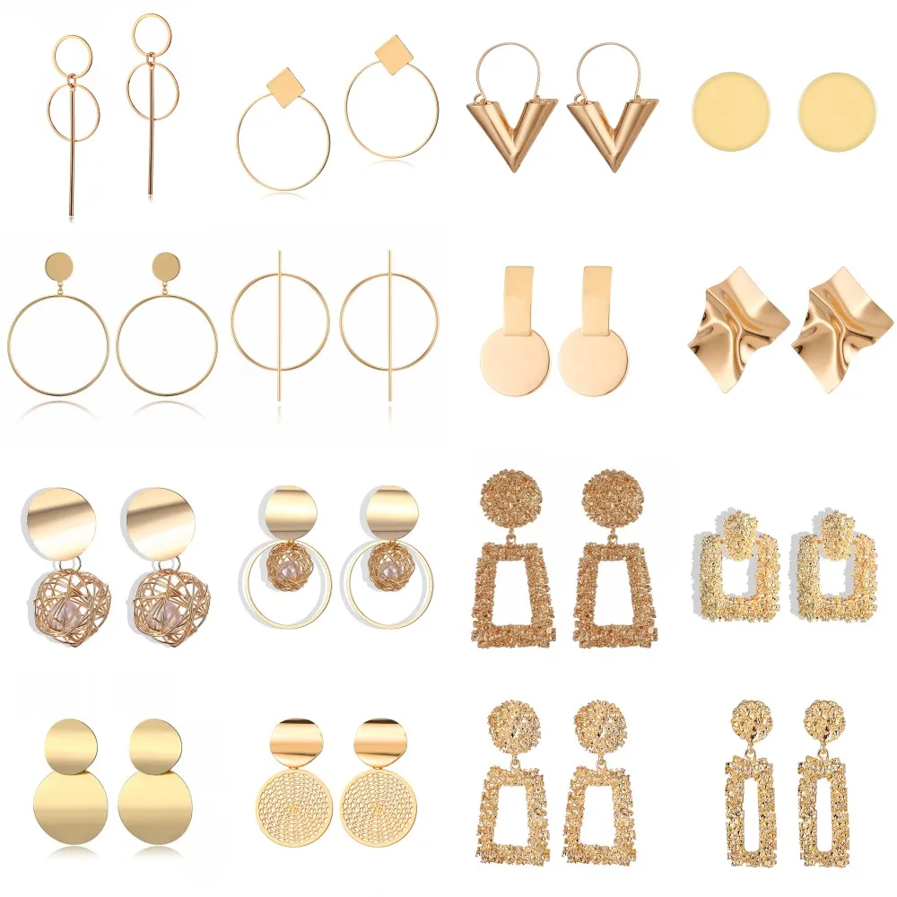 UMKA Fashion Statement Earrings 2019 Big Geometric earrings For Women Hanging Dangle Earrings Drop Earing kolczyki
UMKA Fashion Statement Earrings 2019 Big Geometric earrings For Women Hanging Dangle Earrings Drop Earing kolczyki