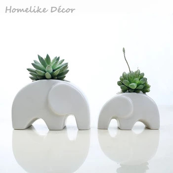 Set of 2 pieces Elephant shaped ceramic flowerpot Mini elephant porcelain flower plant pot for Desktop Home Garden decoration
Set of 2 pieces Elephant shaped ceramic flowerpot Mini elephant porcelain flower plant pot for Desktop Home Garden decoration