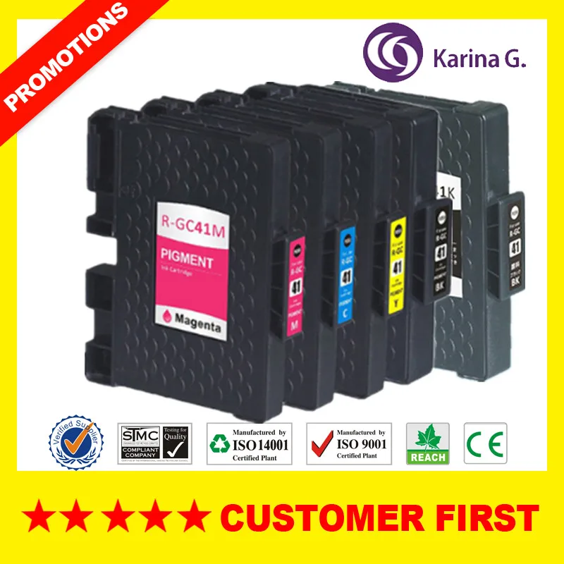Compatible Pigment ink cartridge for Ricoh GC41 for Ricoh Aficio SG 3110DN SG7100DN SG 2100 etc.
Compatible Pigment ink cartridge for Ricoh GC41 for Ricoh Aficio SG 3110DN SG7100DN SG 2100 etc.