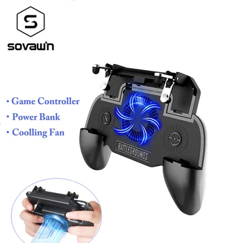 Sovawin Cooling Fan Game Holder pubg Controller Mobile Joystick Power Bank Gamepad Controller l1r1 Trigger for IOS for Android
Sovawin Cooling Fan Game Holder pubg Controller Mobile Joystick Power Bank Gamepad Controller l1r1 Trigger for IOS for Android