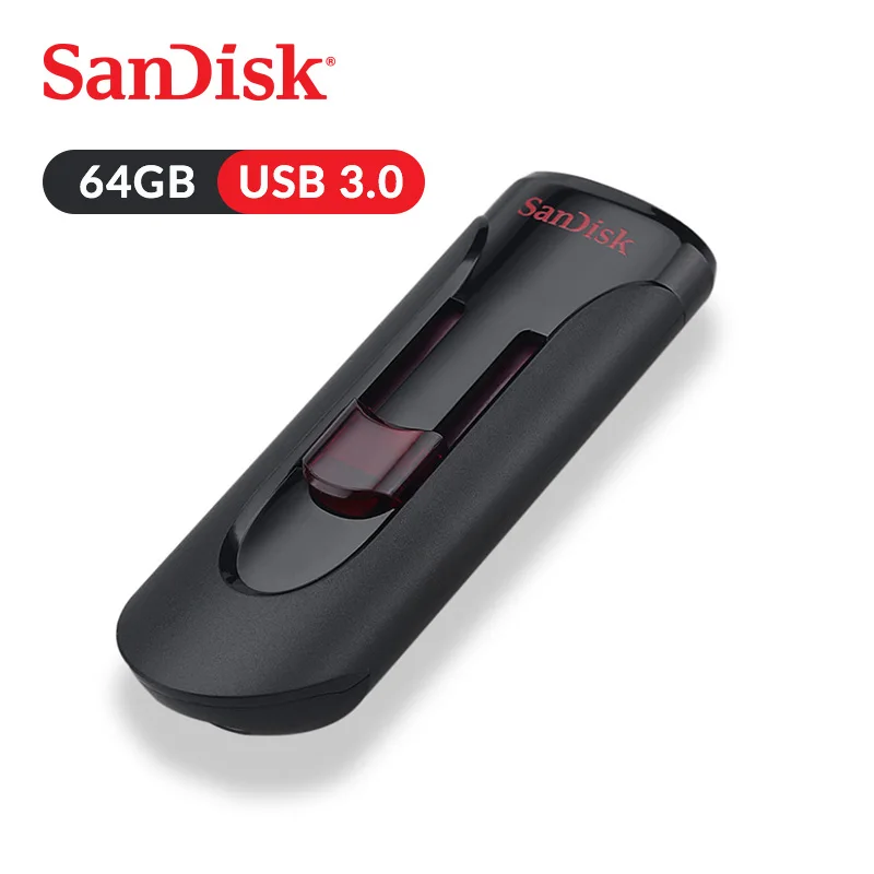 

SanDisk Cruzer Glide 3.0 USB Flash Drive 64GB High Speed USB 3.0 Flash Disk Memory Stick Pen Drives (SDCZ600-064G-Z35)