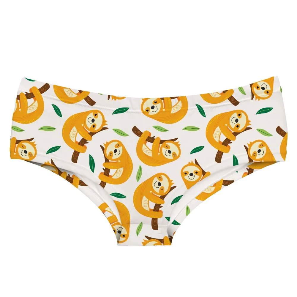 LEIMOLIS YELLOW SLOTHS Cartoon funny print sexy hot panties female kawaii Lovely underwear push up briefs women lingerie thongs
LEIMOLIS YELLOW SLOTHS Cartoon funny print sexy hot panties female kawaii Lovely underwear push up briefs women lingerie thongs