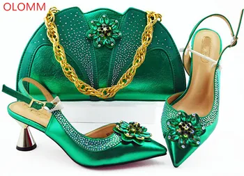 OLOMM Green Italian Ladies Shoes and Bags To Match Set Nigerian Shoes and Matching Bag African Wedding Shoes and Bag Set ! F-32 
OLOMM Green Italian Ladies Shoes and Bags To Match Set Nigerian Shoes and Matching Bag African Wedding Shoes and Bag Set ! F-32