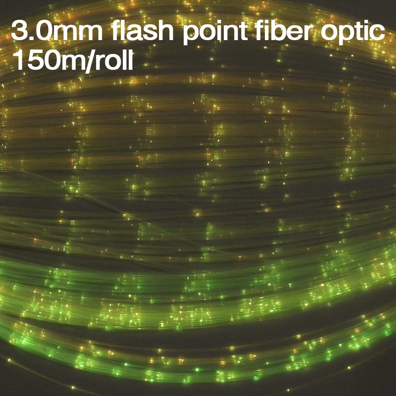 150m/roll High quality 3.0mm Flash point PMMA Plastic Fiber Optic end glow for DIY lighting decoration
150m/roll High quality 3.0mm Flash point PMMA Plastic Fiber Optic end glow for DIY lighting decoration