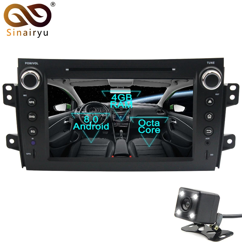 Sinairyu 2 Din Android 8.0 Octa Core Car DVD Player for Suzuki SX4 2007-2012 GPS Navigation Multimedia Radio Stereo Head Unit
Sinairyu 2 Din Android 8.0 Octa Core Car DVD Player for Suzuki SX4 2007-2012 GPS Navigation Multimedia Radio Stereo Head Unit
