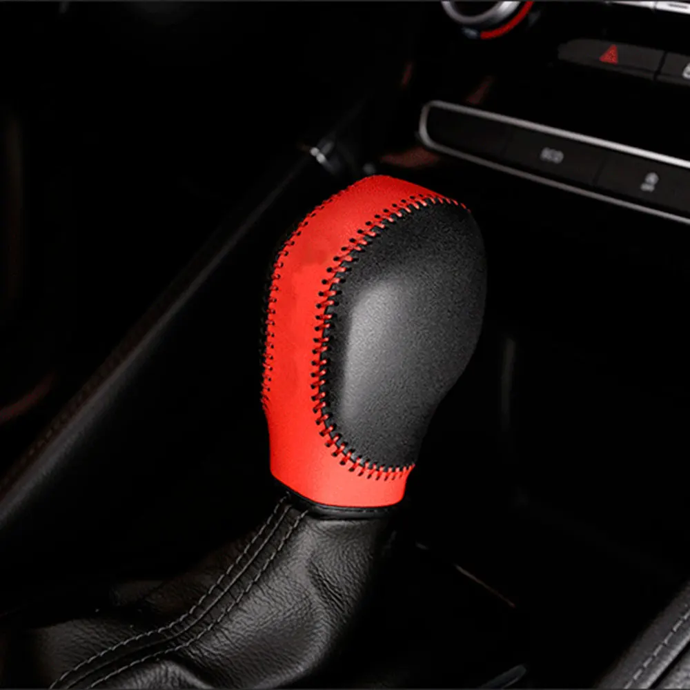Leather Car Styling AT Gear Head Cover Shift Knob Collars Protection Covers for Renault Koleos Kadjar 2017 2018 Accessories
Leather Car Styling AT Gear Head Cover Shift Knob Collars Protection Covers for Renault Koleos Kadjar 2017 2018 Accessories