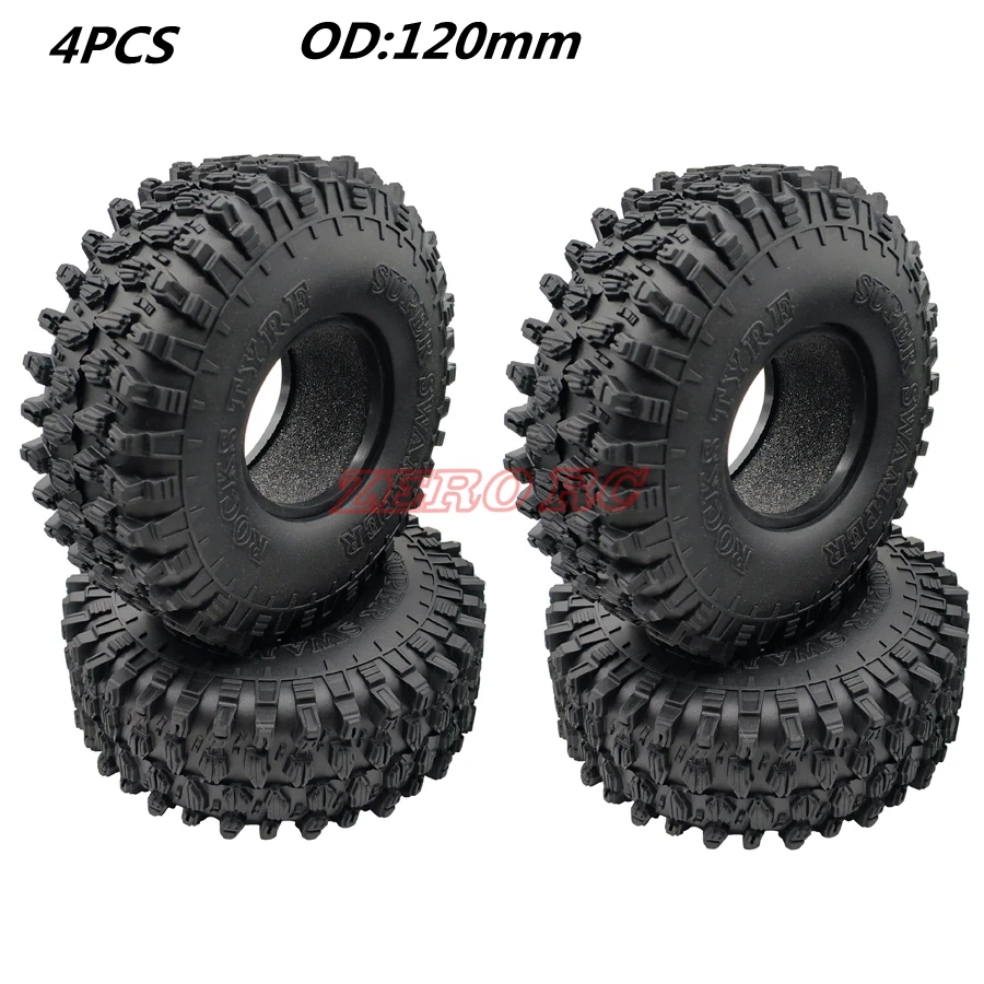 Newest 4Pcs 1.9 Inch Super Swamper Rock Cralwer Tires 120mm Tyre For 1/10 RC Truck TRX-4 RC4WD D90 SCX10 CC01 Jeep Wrangler
Newest 4Pcs 1.9 Inch Super Swamper Rock Cralwer Tires 120mm Tyre For 1/10 RC Truck TRX-4 RC4WD D90 SCX10 CC01 Jeep Wrangler