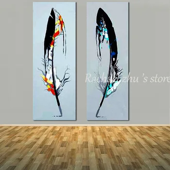 Hand Painted Simple Abstract Two Panles Feather Oil Painting On Canvas Still Life Art Wall Pictures For Living Room Home Decor
Hand Painted Simple Abstract Two Panles Feather Oil Painting On Canvas Still Life Art Wall Pictures For Living Room Home Decor