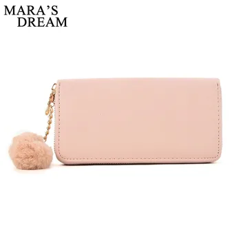 Mara's Dream 2019 New Women's PU Wallet Hair Ball Hanging In The Long Wallet Candy Color European and American Style Wallet
Mara's Dream 2019 New Women's PU Wallet Hair Ball Hanging In The Long Wallet Candy Color European and American Style Wallet