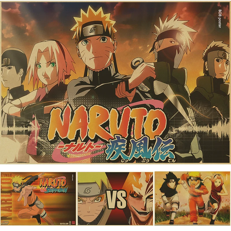 Vintage Cartoon Anime Naruto Comics Uzumaki Naruto Poster Retro Kraft Paper Bar Cafe Home Decor Painting Wall Sticker
Vintage Cartoon Anime Naruto Comics Uzumaki Naruto Poster Retro Kraft Paper Bar Cafe Home Decor Painting Wall Sticker