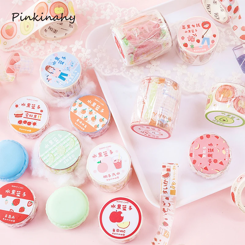 Kawaii Banana Peach Strawberry Fruit Collage masking washi tape diy adhesive tape for scrapbooking decoration Student JD068
Kawaii Banana Peach Strawberry Fruit Collage masking washi tape diy adhesive tape for scrapbooking decoration Student JD068