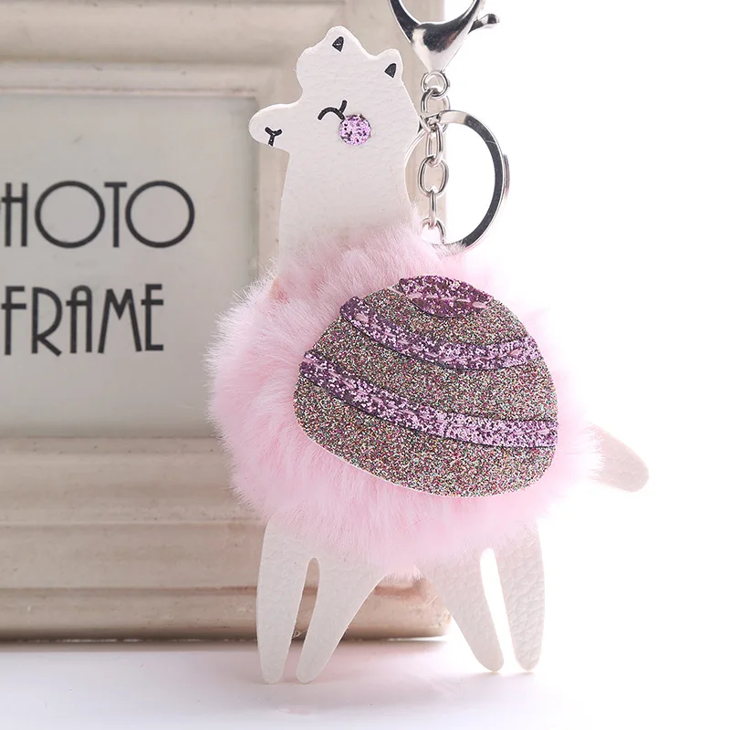 Cute Fluffy Rabbit Fur Ball Key Chain Blingbling PU Leather Sequin Alpaca Keychain Pompom Animal Keyring Charm Trinket Chaveiros
Cute Fluffy Rabbit Fur Ball Key Chain Blingbling PU Leather Sequin Alpaca Keychain Pompom Animal Keyring Charm Trinket Chaveiros