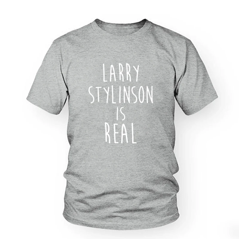 Summer Casual T-Shirt LARRY STYLINSON IS REAL Letter Print women Funny t shirt For Lady Top Tee Hipster T SHIRTS 
Summer Casual T-Shirt LARRY STYLINSON IS REAL Letter Print women Funny t shirt For Lady Top Tee Hipster T SHIRTS