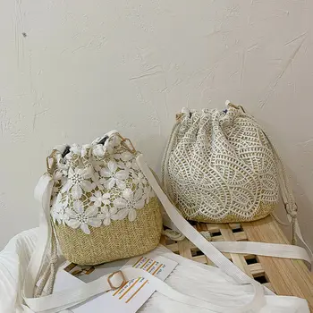 Lady Beach Bucket Straw Woven Women Bucket Handbag Summer Totes Shoulder Bag Printing Women Beach Bags Ladies Flower Bucket
Lady Beach Bucket Straw Woven Women Bucket Handbag Summer Totes Shoulder Bag Printing Women Beach Bags Ladies Flower Bucket