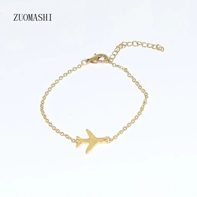 Aircraft airplane Plane chain bracelet adjustable Charm gold/silver plated for Girls Woman The Outdoor Travel Jewelry
Aircraft airplane Plane chain bracelet adjustable Charm gold/silver plated for Girls Woman The Outdoor Travel Jewelry