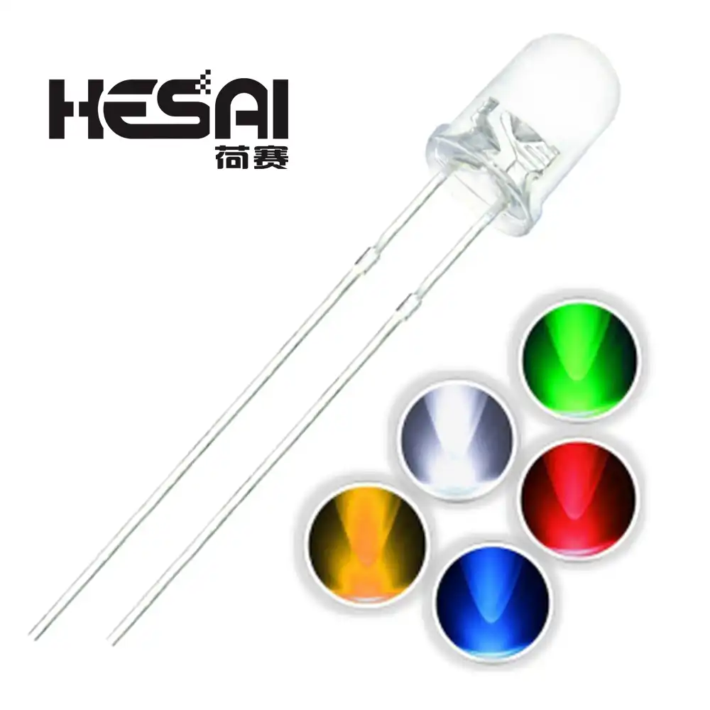 50PCS 3MM DIP LED Red Yellow Green Blue White high bright bead light emitting