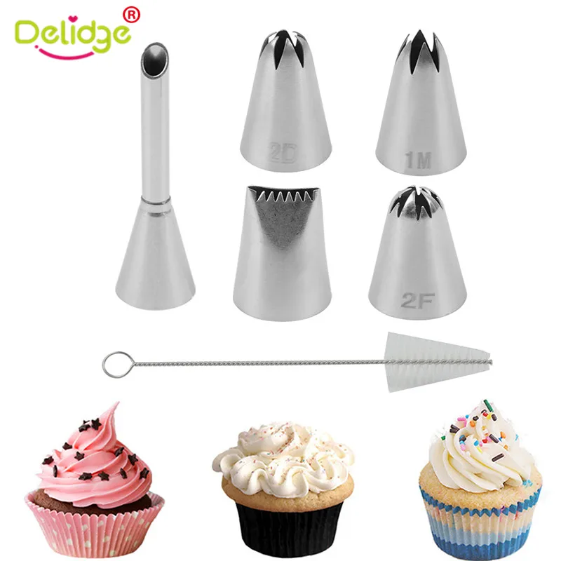 Delidge Cake Nozzles Set With 5 Shapes Icing Piping Cream Pastry Nozzles Cake Fondant Pastry Decoration Tips Kitchen Bakeware
Delidge Cake Nozzles Set With 5 Shapes Icing Piping Cream Pastry Nozzles Cake Fondant Pastry Decoration Tips Kitchen Bakeware
