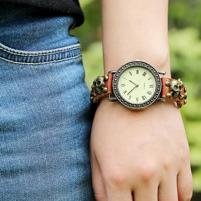 Roman numeral watch Citizen watch Chronograph Women Girl Vintage Watches Rado Bracelet Wristwatches leaf Pendant Coffee
Roman numeral watch Citizen watch Chronograph Women Girl Vintage Watches Rado Bracelet Wristwatches leaf Pendant Coffee
