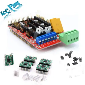RAMPS 1.4 REPRAP 3D Printer Controller Module + 5pcs A4988 Drivers +5pcs Heatsink
RAMPS 1.4 REPRAP 3D Printer Controller Module + 5pcs A4988 Drivers +5pcs Heatsink