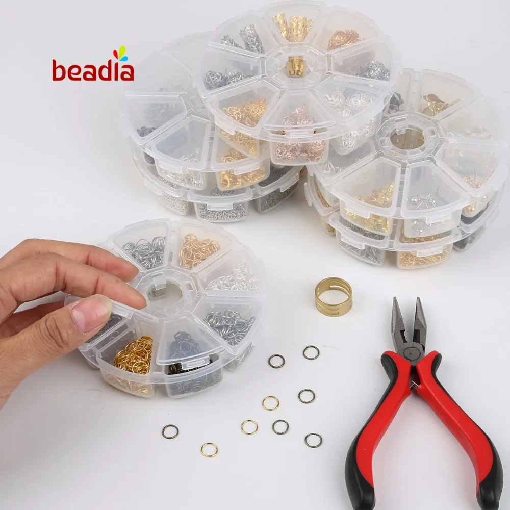 One Box DIY Jewelry Beads Finding Making Kit Single Chain/Lobster Clasps/Hooks/Earring Accessories/T or 9 Word Pins/Jump Rings
One Box DIY Jewelry Beads Finding Making Kit Single Chain/Lobster Clasps/Hooks/Earring Accessories/T or 9 Word Pins/Jump Rings