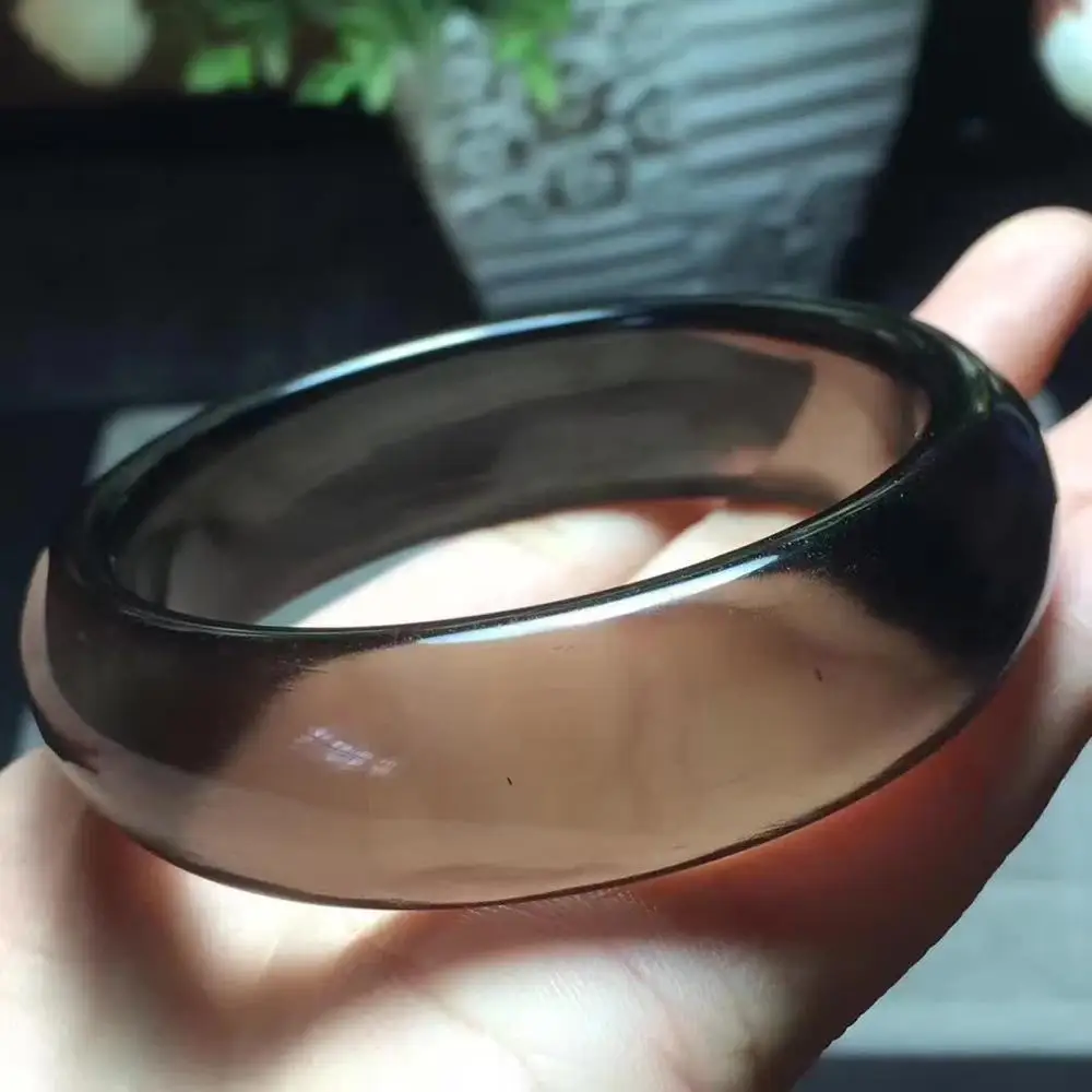 free shipping Genuine Natural Ice Black Obsidian stone Lady Bangle AAA Inner Diameter 61mm
free shipping Genuine Natural Ice Black Obsidian stone Lady Bangle AAA Inner Diameter 61mm