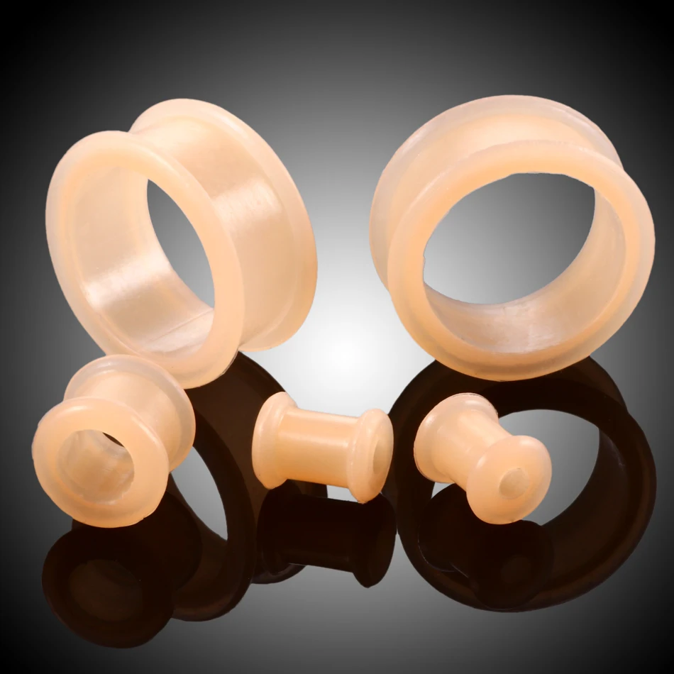 1Pair Silicone Ear Gauges Earrings Flexible Double Flared Ear Plug Piercing Flesh Tunnel Ear Gauge Expander Strecher Piercings
1Pair Silicone Ear Gauges Earrings Flexible Double Flared Ear Plug Piercing Flesh Tunnel Ear Gauge Expander Strecher Piercings