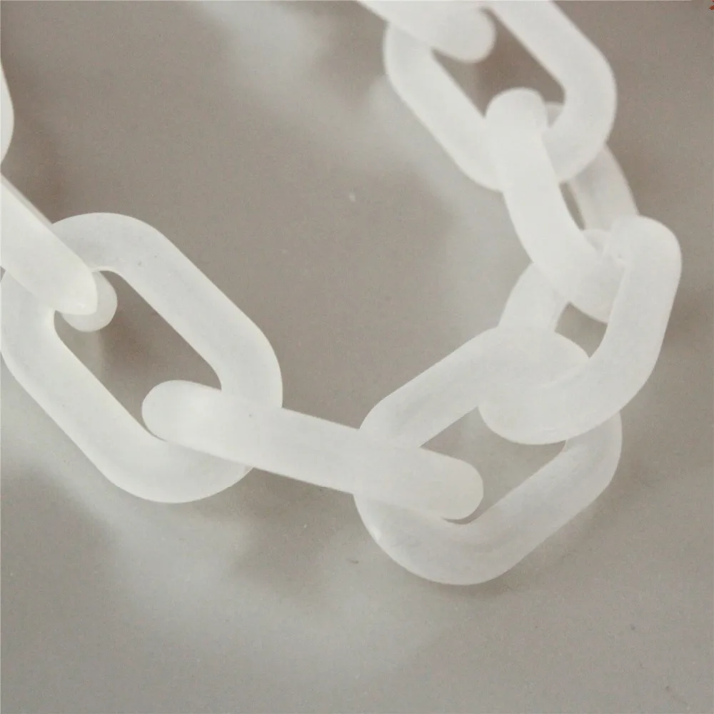 20pcs Matte White Oval Acrylic Chunky Chain Links, Transparent Open Plastic Necklace Chain Links,Size 40mmx25mm S4
20pcs Matte White Oval Acrylic Chunky Chain Links, Transparent Open Plastic Necklace Chain Links,Size 40mmx25mm S4