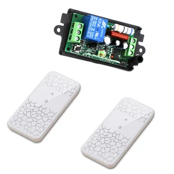 Wireless Remote Control Light Switch 110V 10A Relay Output Radio Controller 220V 1 Channel Receiver Module + 2CH Transmitter
Wireless Remote Control Light Switch 110V 10A Relay Output Radio Controller 220V 1 Channel Receiver Module + 2CH Transmitter