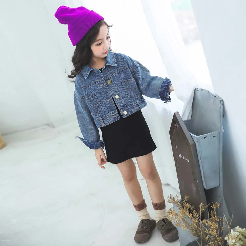 Girls Clothing Sets 2018 New Spring Autumn Suits Long Sleeve Denim Coat+Dress 2Pcs Kids Suits For Big Age Teen 4-14 Year
Girls Clothing Sets 2018 New Spring Autumn Suits Long Sleeve Denim Coat+Dress 2Pcs Kids Suits For Big Age Teen 4-14 Year