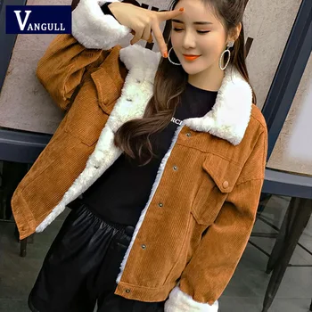 VANGULL Women Winter Jacket Thick Fur Lined Coats Parkas Fashion Faux Fur Lining Corduroy Bomber Jackets Cute Outwear 2019 New
VANGULL Women Winter Jacket Thick Fur Lined Coats Parkas Fashion Faux Fur Lining Corduroy Bomber Jackets Cute Outwear 2019 New