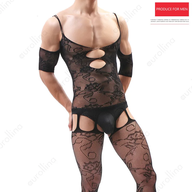 

Adult Man Sexy Male Hot Bodystocking Sexuality Nylon Fetish Hormones Mature Man Cross Dressing Black Bodysuit Lingerie Outfit