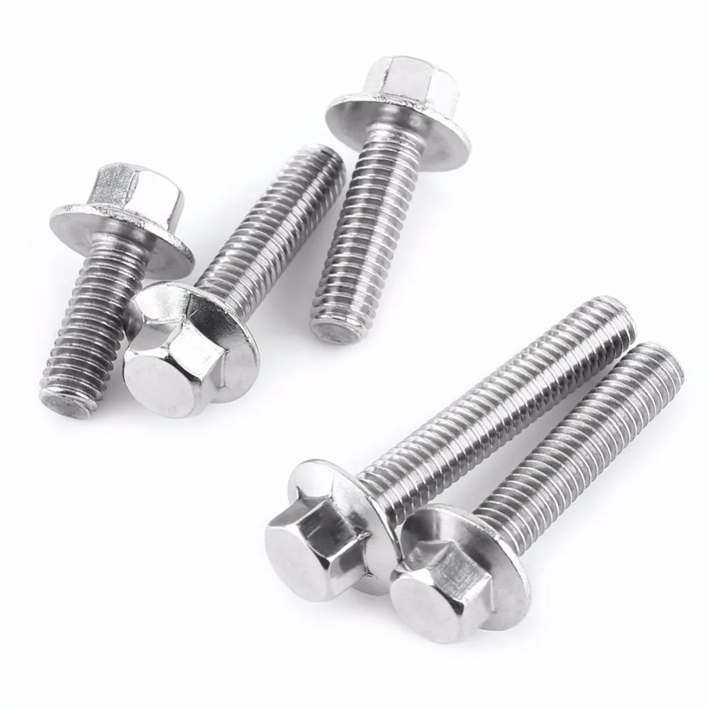 10 pcs/pack M6/M8 Flange Bolt Hex Drive Flange Screws Cap Head Washer Bolts Fastener Accessories Hardware Wholesale
10 pcs/pack M6/M8 Flange Bolt Hex Drive Flange Screws Cap Head Washer Bolts Fastener Accessories Hardware Wholesale