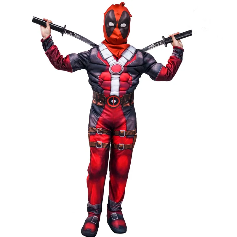 Movie Deadpool Cosplay Kids Costumes Bodysuit for Halloween Carnival Party Role Playing Accessories
Movie Deadpool Cosplay Kids Costumes Bodysuit for Halloween Carnival Party Role Playing Accessories