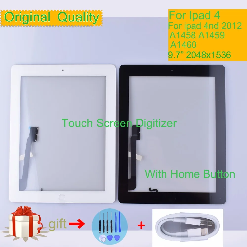 Original For Apple iPad 4 4nd 2012 Touch Screen Digitizer A1458 A1459 A1460 LCD Panel for ipad 4 Touchscreen Sensor Front Glass
Original For Apple iPad 4 4nd 2012 Touch Screen Digitizer A1458 A1459 A1460 LCD Panel for ipad 4 Touchscreen Sensor Front Glass