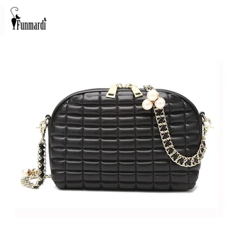 FUNMARDI Summer Shell Bag For Women Plaid Crossbody Bag Chain Pearl Design Shoulder Bag PU Leather Bags Female Zipper WLHB1952
FUNMARDI Summer Shell Bag For Women Plaid Crossbody Bag Chain Pearl Design Shoulder Bag PU Leather Bags Female Zipper WLHB1952