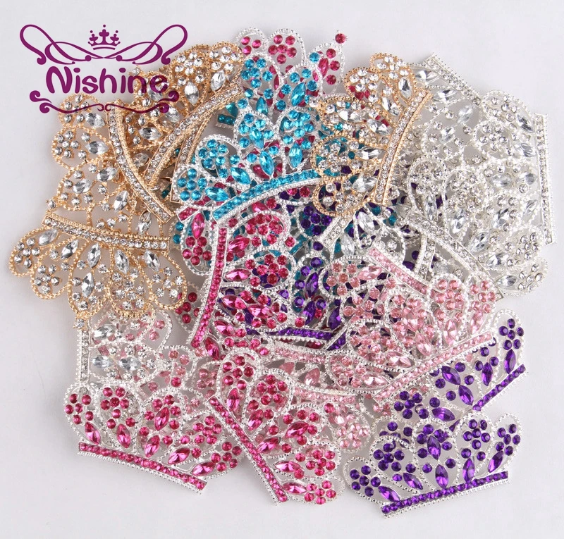 Nishine 5PCS Diy Bling Alloy Crown Button For Girls Women Headband Wedding Party Bride Headwear Hair Embellishment Buttons
Nishine 5PCS Diy Bling Alloy Crown Button For Girls Women Headband Wedding Party Bride Headwear Hair Embellishment Buttons