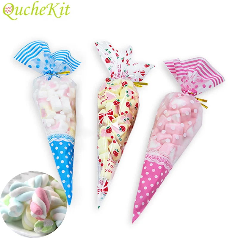 2 Sizes 50pcs Colorful Triangular Plastic Bag Cone-Shaped Treat Popcorn Bags DIY Wedding Birthday Plastic Cellophane Candy Bags
2 Sizes 50pcs Colorful Triangular Plastic Bag Cone-Shaped Treat Popcorn Bags DIY Wedding Birthday Plastic Cellophane Candy Bags