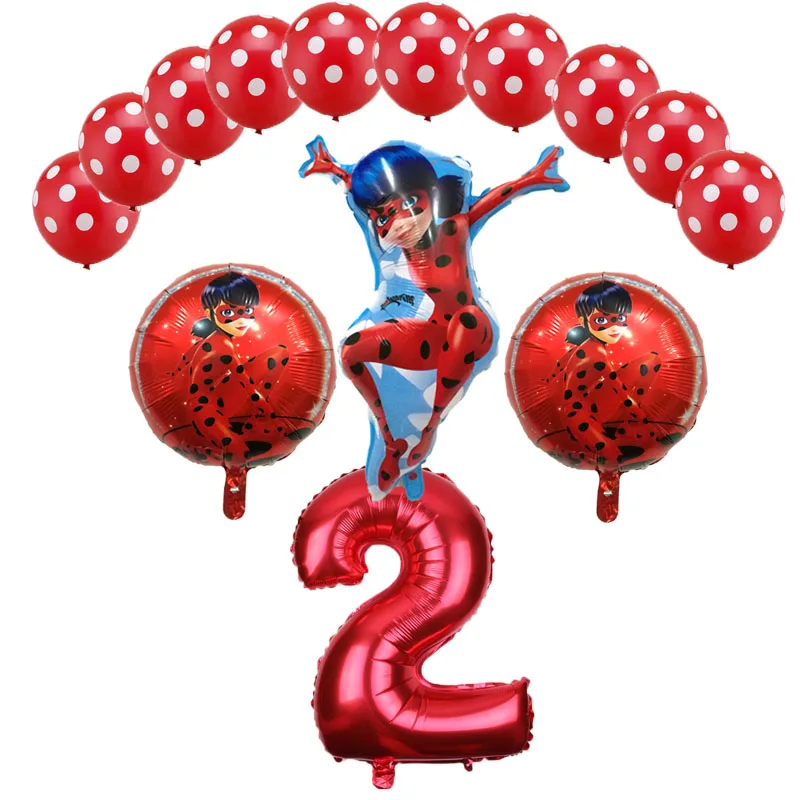 Ladybug Gril Balloons 14 Pcs/set Gril's Birthday Party Balloon Decorations Ladybug Children's Day Helium Foil air Balloon Toys
Ladybug Gril Balloons 14 Pcs/set Gril's Birthday Party Balloon Decorations Ladybug Children's Day Helium Foil air Balloon Toys