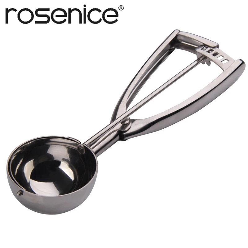 ROSENICE 60mm Stainless Steel Gear Handle Ice Cream Scoop Mashed Potato Cookie Spoon 
ROSENICE 60mm Stainless Steel Gear Handle Ice Cream Scoop Mashed Potato Cookie Spoon
