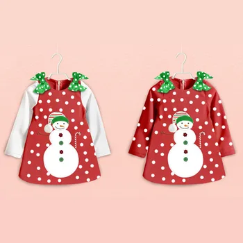 Fashion 2018 Baby Girl Clothes Toddler Infant Kids Red Christmas White Snowman Party Polka Dot Long Sleeve Dress Bebe Dresses
Fashion 2018 Baby Girl Clothes Toddler Infant Kids Red Christmas White Snowman Party Polka Dot Long Sleeve Dress Bebe Dresses
